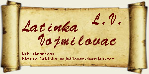 Latinka Vojmilovac vizit kartica